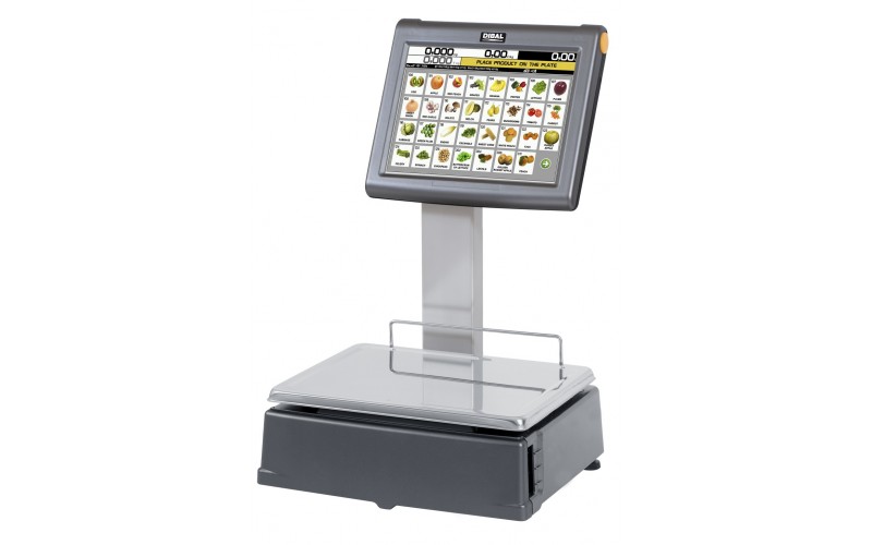Cantar comercial Dibal D-955, 15/30 kg, autoservire, display touch 10.4"