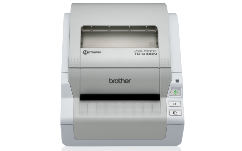 Imprimanta etichete Brother TD-4100N, DT, 300 DPI, USB, serial, LAN, cutter