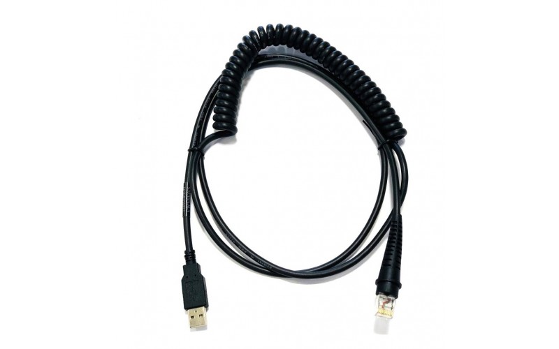 Cablu USB Honeywell 53-53235-N-3, pentru cititor coduri de bare, spiralat, 2.9 M
