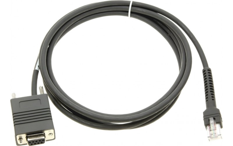 Cablu RS232 Zebra CBA-R32-S07PAR, pentru cititor coduri de bare, drept, 2.1 M