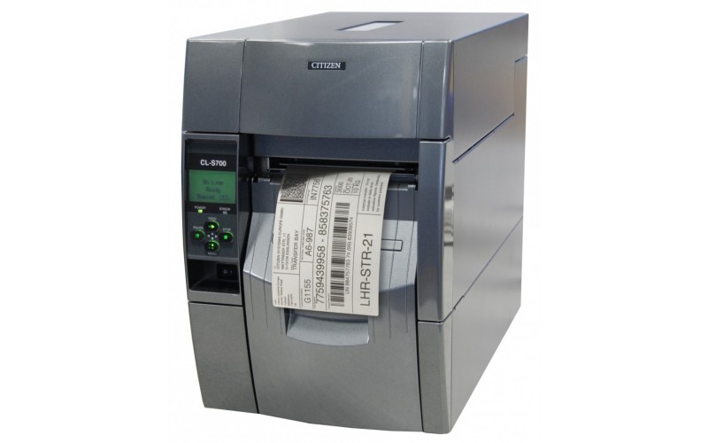Imprimanta etichete Citizen CL-S700R, TT, 203 DPI, USB, serial, paralel, rewinder, LCD
