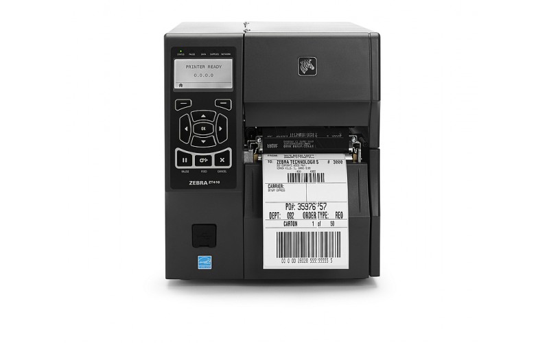 Imprimanta etichete Zebra ZT410, TT, 300 DPI, USB, USB Host, serial, LAN, Bluetooth, rewinder