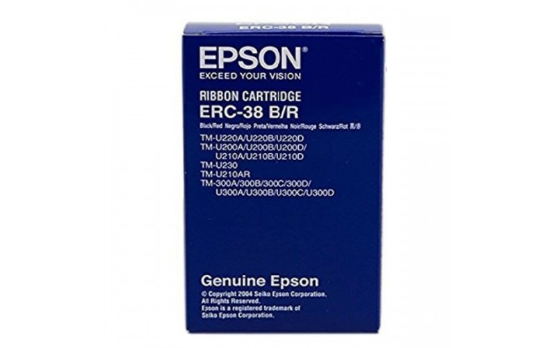 Ribon Epson ERC-38B/R, negru/rosu