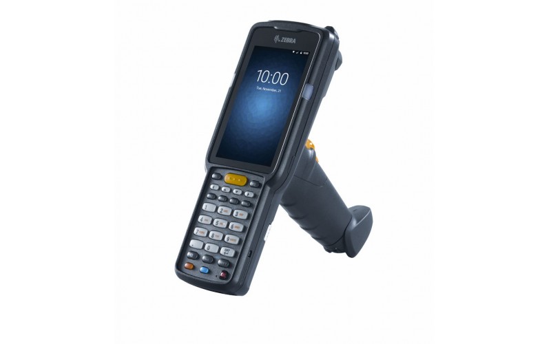 Terminal portabil 2D Zebra MC3300 Premium, gun, SR, NFC, Android, 38 taste, bat. ext.